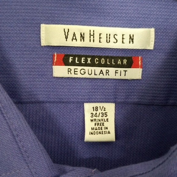 Van Heusen men's button-down dress shirt long - Picture 2 of 3